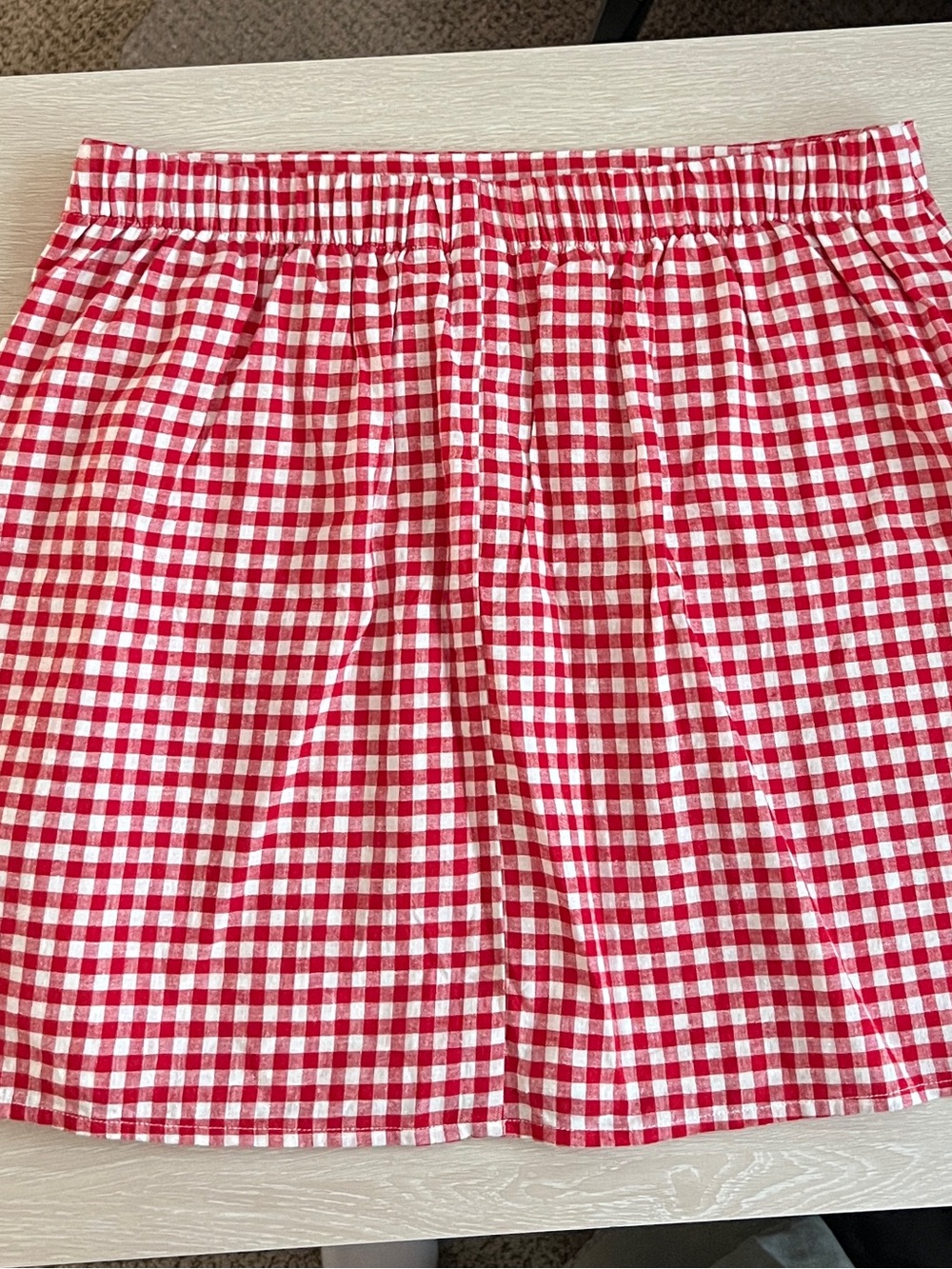 GAP Red Gingham Mini Skirt - Picture 3 of 3